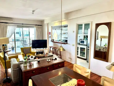 3 ambientes equipado/amueblado con amenities y cochera ALQUILER.