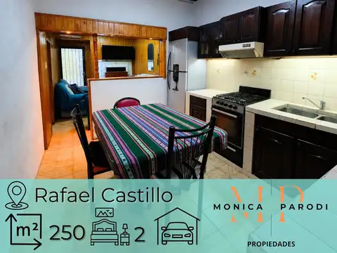 Casa en venta en Rafael Castillo – 3 ambientes con garage doble y potencial de ampliación