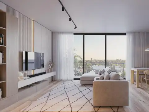 2 ambientes con balcón aterrazado, Frente | Hauston Recoleta