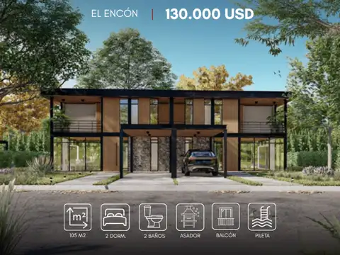 Duplex en VENTA a estrenar en El Encón - 2 dormitorios, pileta, cochera