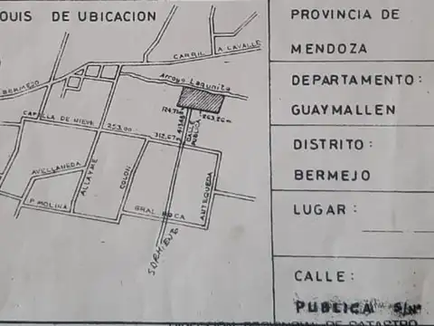 Terreno en Venta en Bermejo, USD 500.000