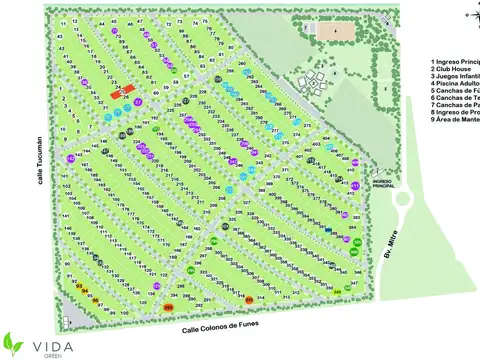 Venta terreno 595 mts2 en Funes -  Vida Green