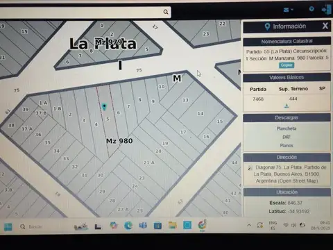 LOTE CONSTRUCTOR EN VENTA EN LA PLATA