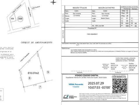 Dos Lotes en La Granja - Córdoba