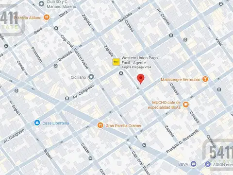 Venta Terreno 900m2 construibles USAA en Belgrano