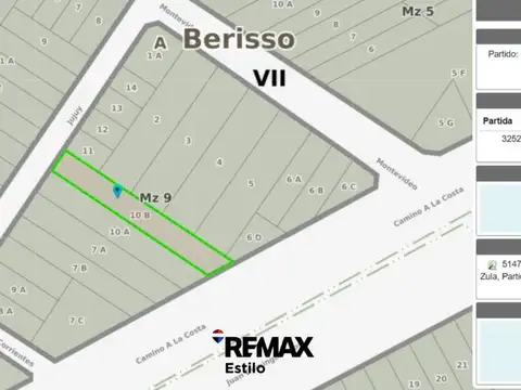 Terreno en Venta de 764,0 m2