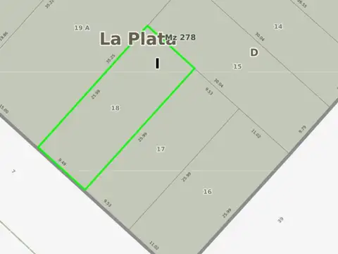 Lote en VENTA para desarrollo en venta en Av 7 y Plaza Olazabal