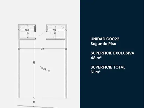 Oficina 3 ambientes con 1 baño