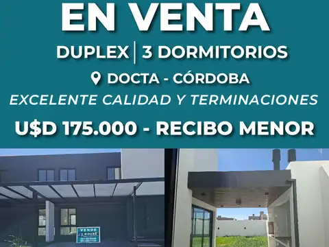 CASA TRES DORMITORIOS EN VENTA  CIUDAD DOCTA