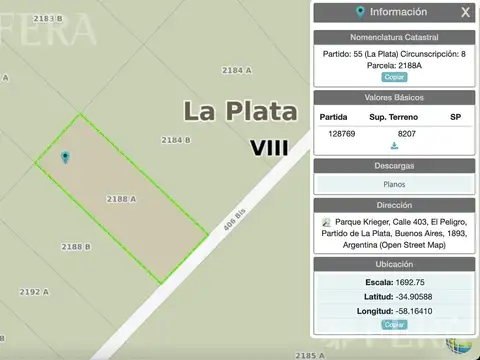 CALLE 406 BIS Y 197