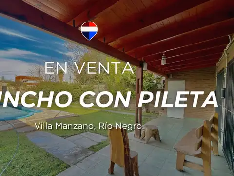 VENTA QUINCHO COMPLETO CON PILETA VILLA MANZANO
