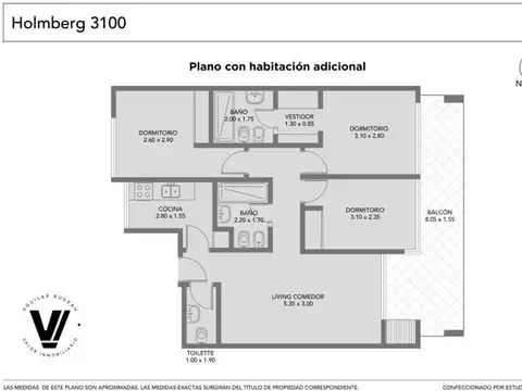 Departamento en Venta de 2 dormitorios