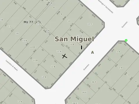 Terreno en Venta 30,30  mts Fondo