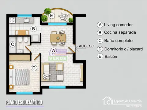 Departamento en Venta en San Justo, USD 55.000