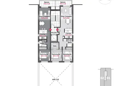 Departamento en Venta de 3 ambientes