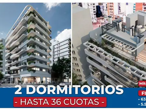 DEPARTAMENTO EN VENTA 2 DORMITORIOS - CENTRO