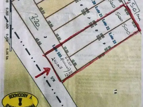 Terreno en Venta de 1240,0 m2