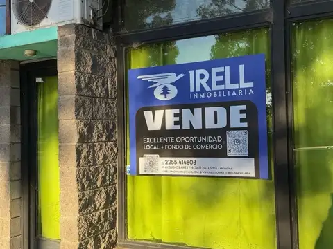 Venta de local y fondo de comercio! Zona Centro de Villa Gesell. Listo para poner en funcionamiento