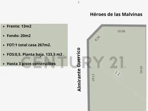 Heroes de malvinas 1100, Piso 0