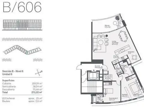 Departamento en Venta de 2 dormitorios