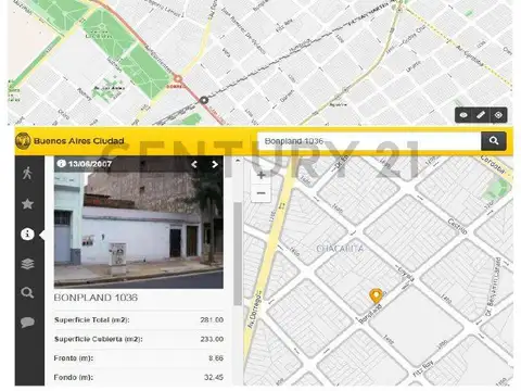 Terreno en Venta en Villa Crespo, USD 950.000
