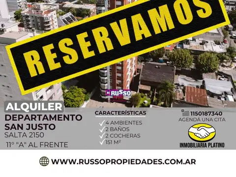 Alquiler Departamento 4 Ambientes - San Justo