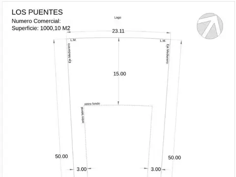 Terreno en Venta de 1000,0 m2