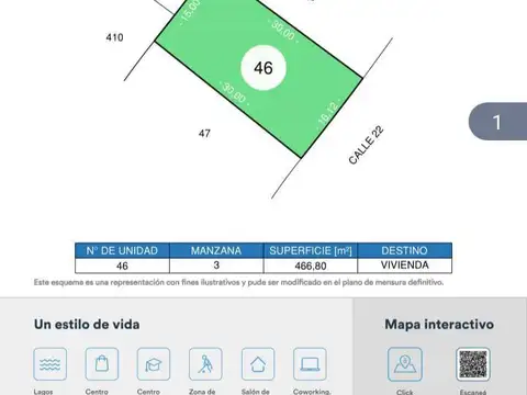 Terreno en Venta de 466,0 m2