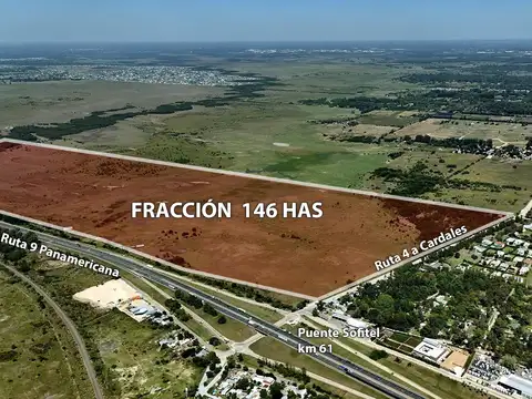 Fracción 146 has para desarrollo sobre Panamericana y Ruta 4, Puente Sofitel km 61