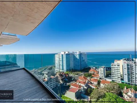 VENTA DEPARTAMENTO 3 AMBIENTES VISTA AL MAR CON COCHERA CUBIERTA A ESTRENAR