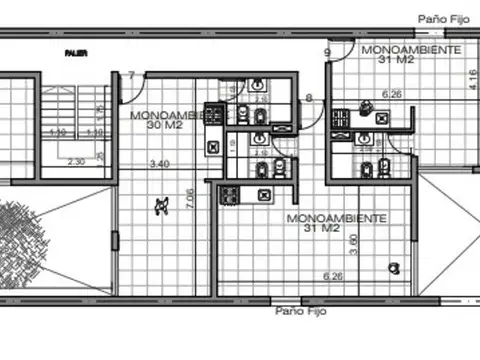 Departamento Monoambiente con 1 baño