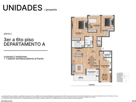 Departamento en el emprendimiento Boutique Plaza