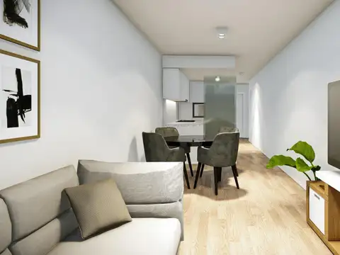 Departamento Monoambiente con 1 baño