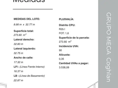 Terreno en Venta de 300,0 m2