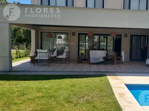 Casa en alquiler anual, 5 ambientes, 3 dormitorios, 3 baños, Lagoon Pilar