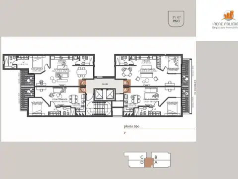 Departamento 3 ambientes con 2 baños