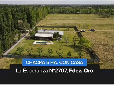 Casa quinta 5 hectareas en venta - Fernández Oro