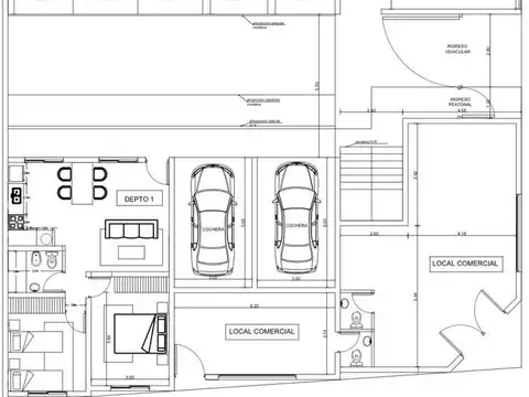 Departamento en Venta con 1 cocheras