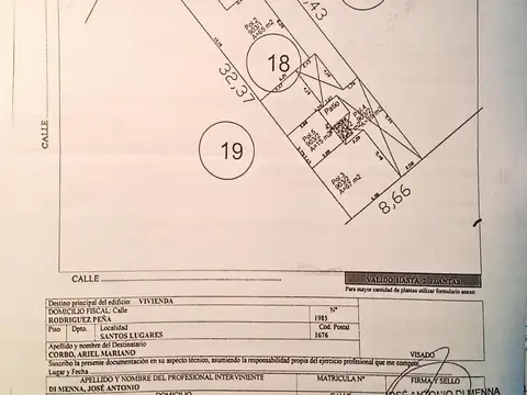 Terreno en Venta en Santos Lugares, USD 220.000