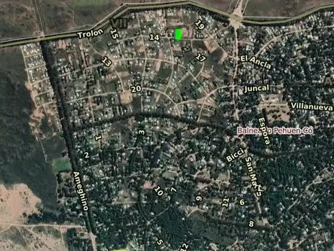 Terreno en Venta 50  mts Fondo