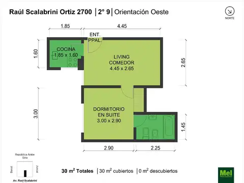 Scalabrini Ortiz 2700, Piso 2