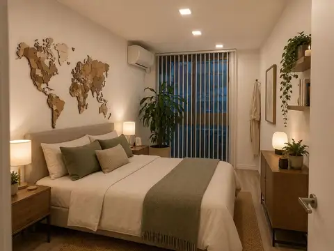 Departamento 2 ambientes con 1 baño