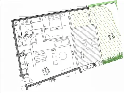 Departamento en Venta de Monoambiente