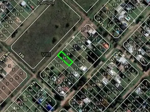 Terreno en Venta 30  mts Fondo