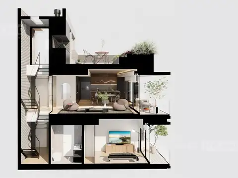 Triplex en Elevia-Casas en Altura, en venta en Martínez, San Isidro