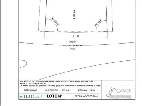 Venta de 2 lotes juntos en barrio Villanueva, San Gabriel