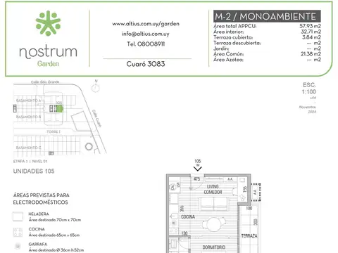 VENTA MONOAMBIENTE NOSTRUM GARDEN