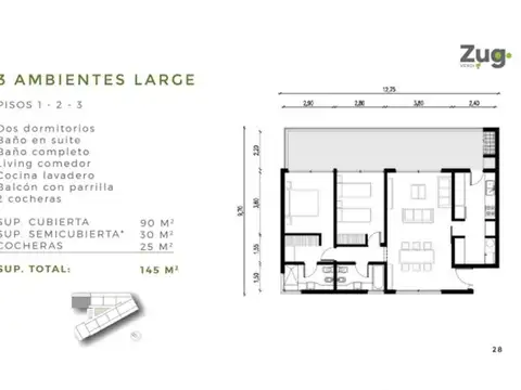 Departamento en venta en Zug Verdi, Pilar, Jose Verdi 3825