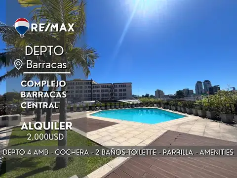 ALQUILER 4 AMB COCHERA AMENITIES BARRACAS CENTRAL