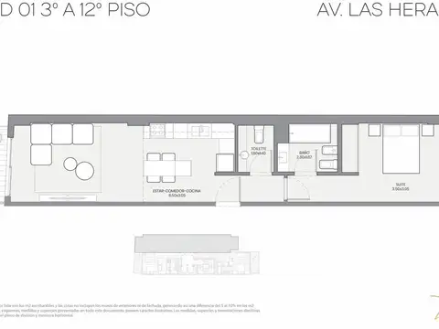 Departamento en Venta en Recoleta, USD 253.932